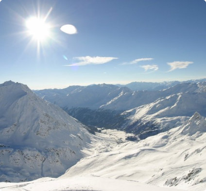 Sněhové zpravodajství v Alpách